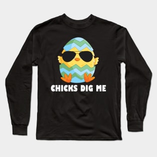 Kids Chicks Dig Me Toddler Long Sleeve T-Shirt